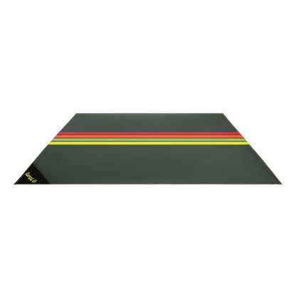 Pack Mat - Green Retro Stripes: Large