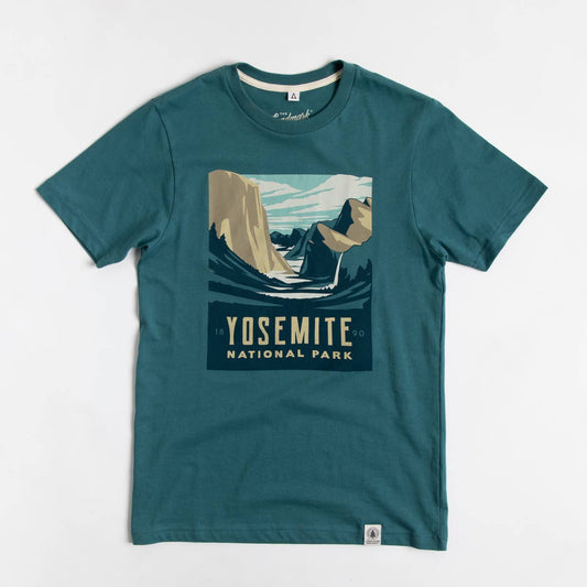 Yosemite National Park Unisex Short Sleeve Tee: Marine / M