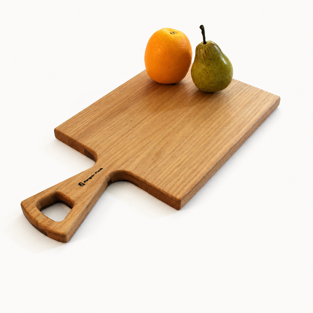 Handmade Hardwood Cheese & Serving Board with Handle – 16" ×: Cherry
