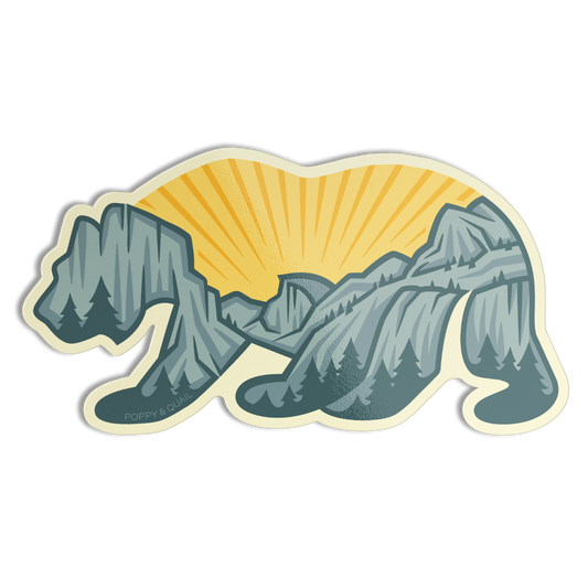 Yosemite Valley Bear Sticker