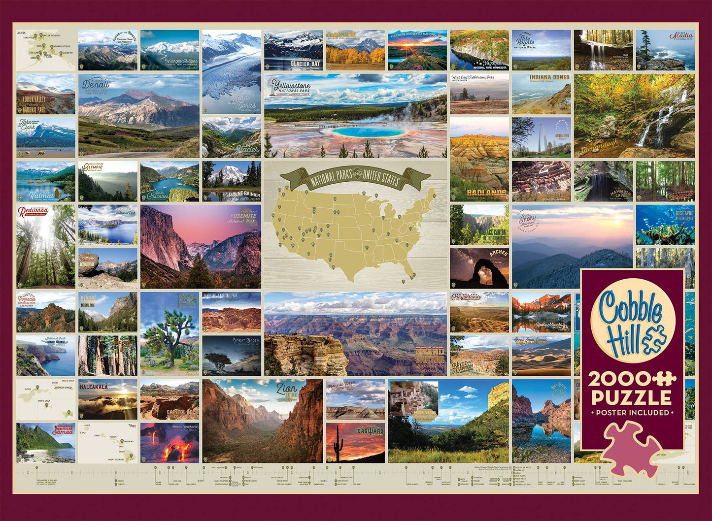 National Parks of the United States 2000pc puzzle