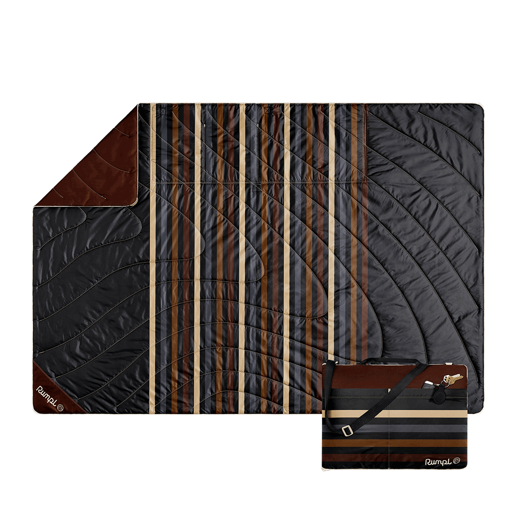 Stash Mat - Mocha Mini Stripes: Large