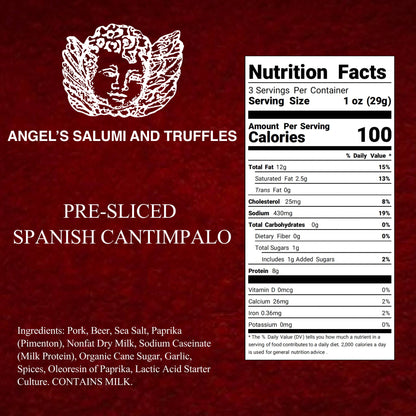 Pre-Sliced Spanish Cantimpalo Salami (3oz)