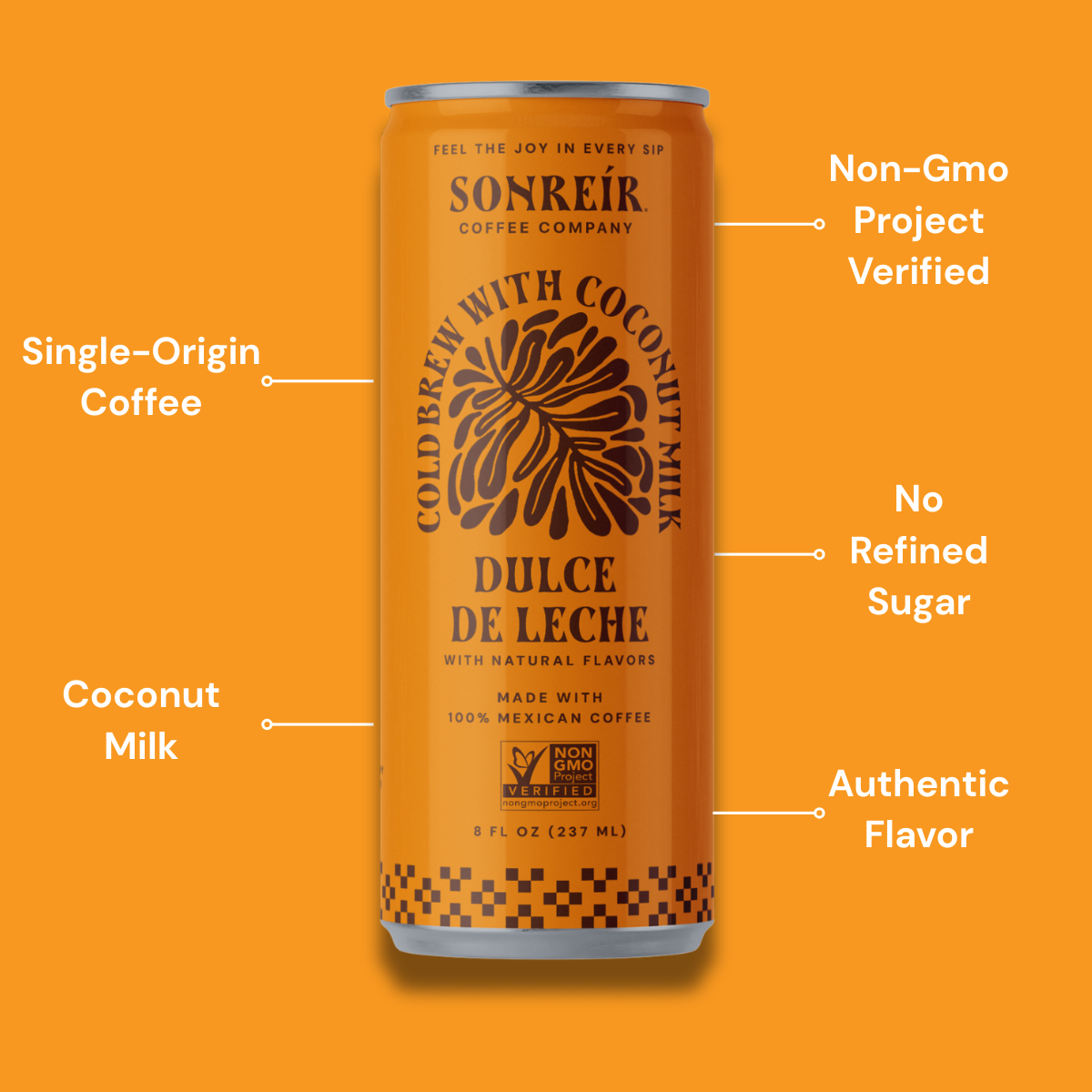 Dulce De Leche – Coconut Milk Cold Brew Latte: 12-Pack Case