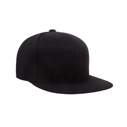 Bear and Mountain Hat: Snapback Flat / Black