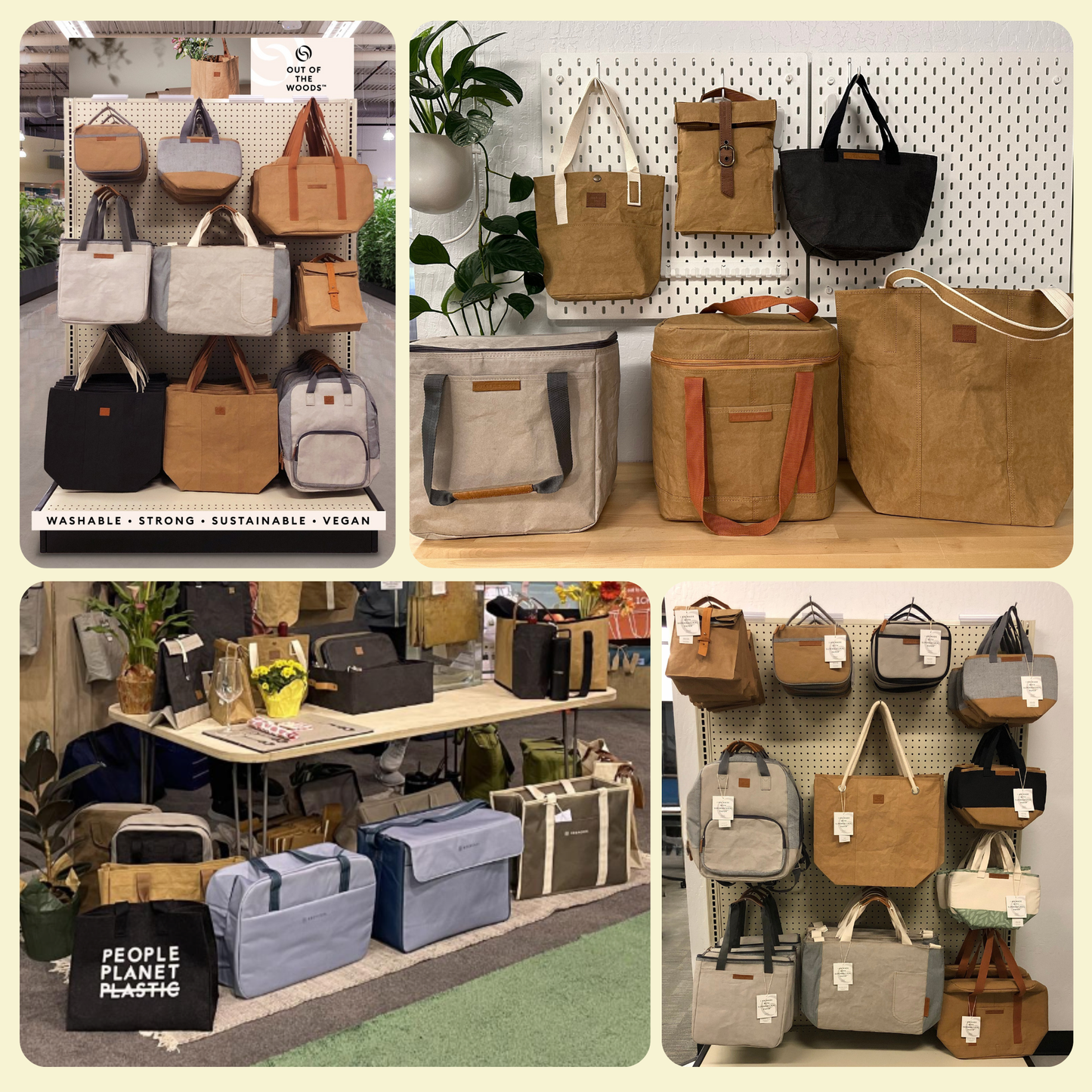 Pure Cord Shopper, Vegan Leather Tote Bag - SMALL CASE PACKS