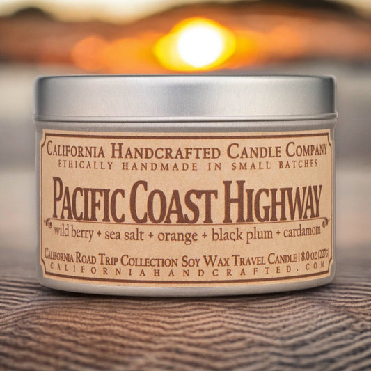 Pacific Coast Highway Coconut Apricot Travel Candle