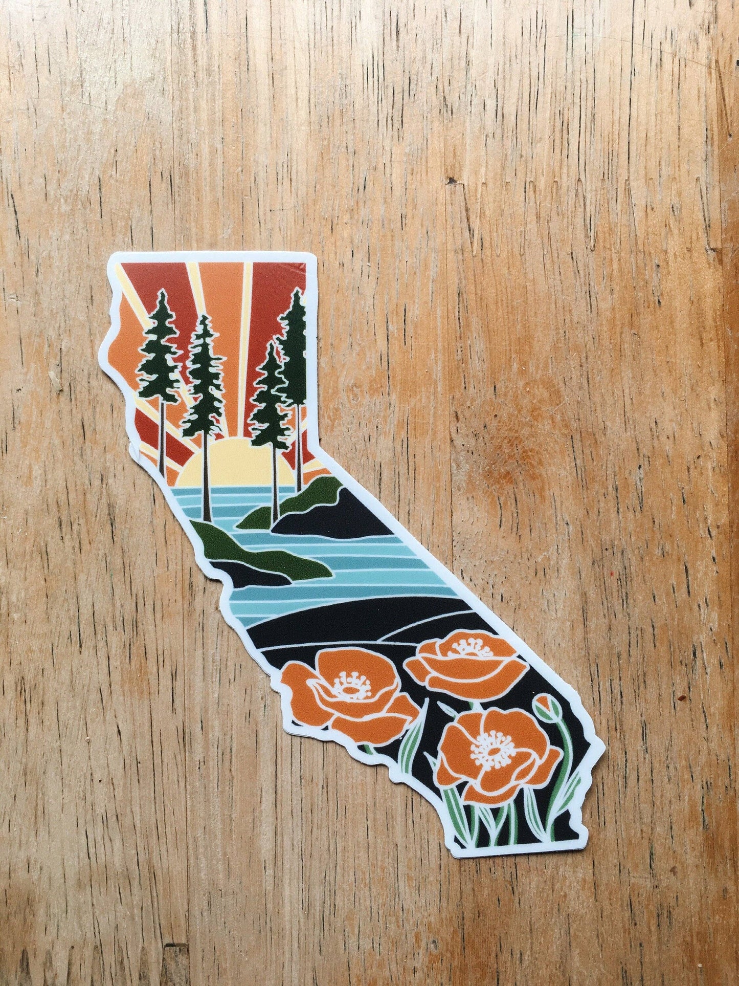 California Weatherproof Sticker