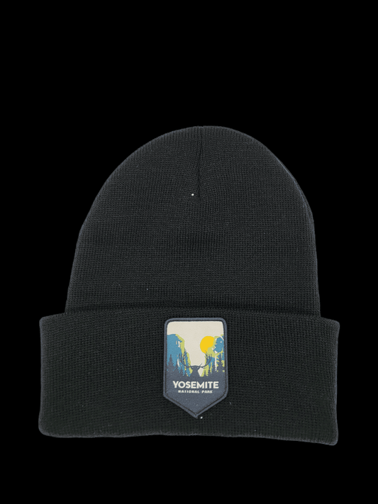 Yosemite National Park Beanie: Black
