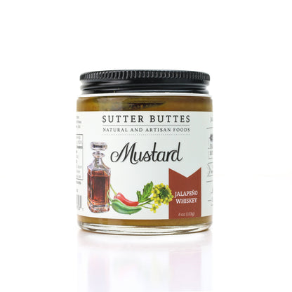 Jalapeño Whiskey Mustard – Spicy & Sweet Artisan Mustard 4oz