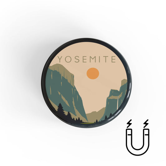 Yosemite National Park Magnet (Sun): 2.25"