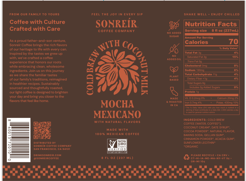 Mocha Mexicano – Coconut Milk Cold Brew Latte: 12 Pack
