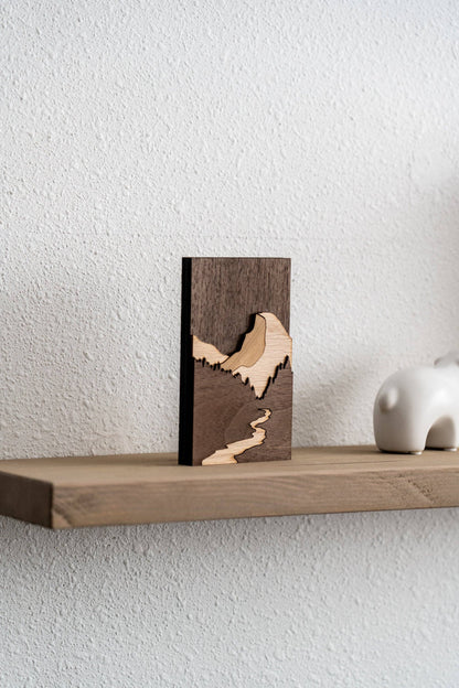 Yosemite Half Dome Mini 3D Wood Art