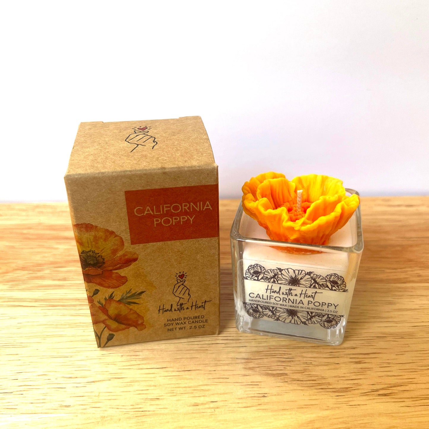 California Poppy Soy Wax Candle : 10 OZ