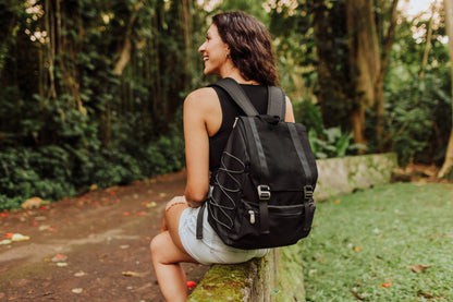 On The Go Traverse Cooler Backpack - Core: Mustard Yellow with Gray & Blue Accents