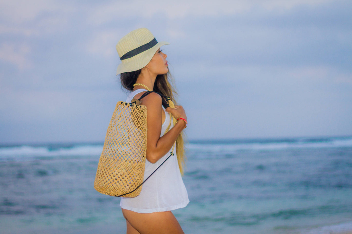 Rattan Basket Backpack