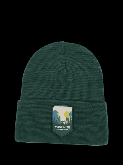 Yosemite National Park Beanie: Forest Green