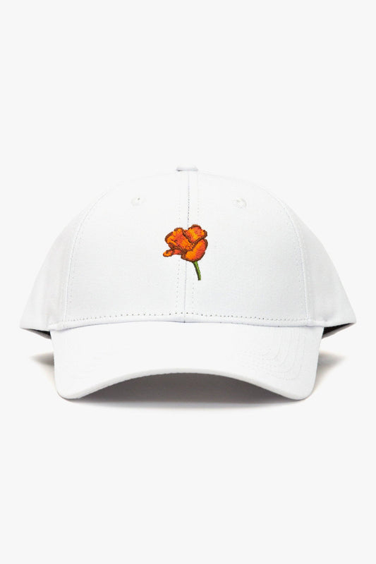 California Poppy Hat - White: White