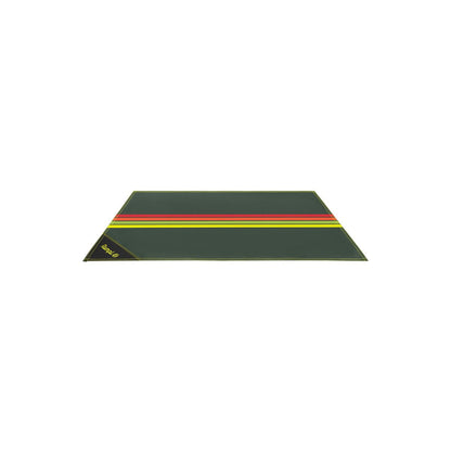 Pack Mat - Green Retro Stripes: Large