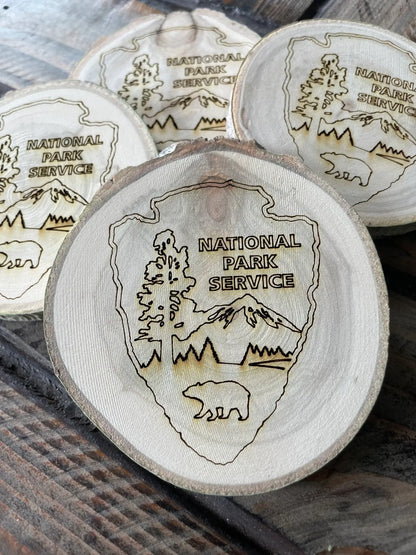 National Park Logo Coaster, National Park Souvenir, Gift