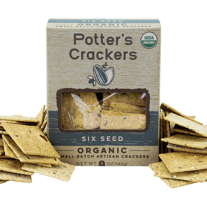 Potter's Crackers Organic Six Seed Crackers - 5 oz