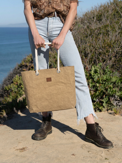 Pure Cord Shopper, Vegan Leather Tote Bag - SMALL CASE PACKS