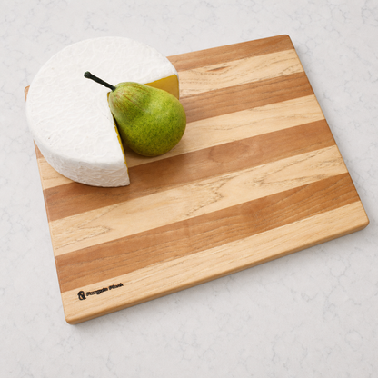 Handmade Hardwood Cheese & Serving Board – 12" × 10": Walnut