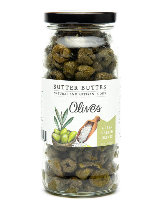 Green Salt Cured Olives: Case of 12