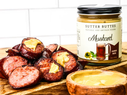 Amber Beer Mustard 4oz: 4 oz case of 24