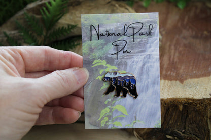 Purple Mountains Bear - Metal & Enamel Pin