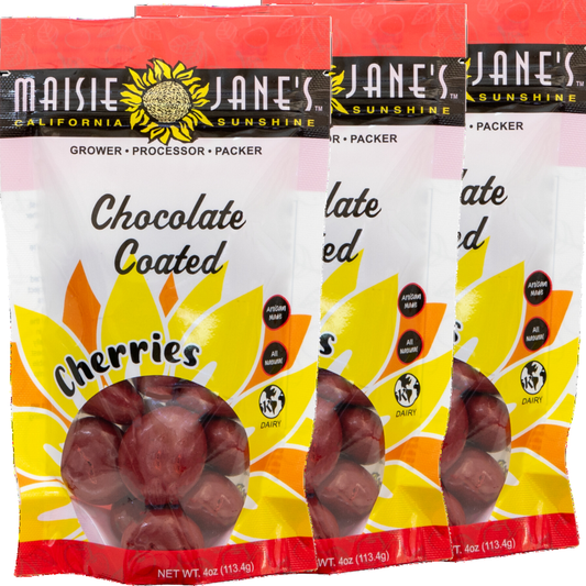 Chocolate Coated Cherries 4 oz. - Reclosable Pouch