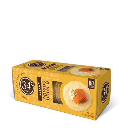 Sesame Crisps- Entertaining Cracker- 12CT