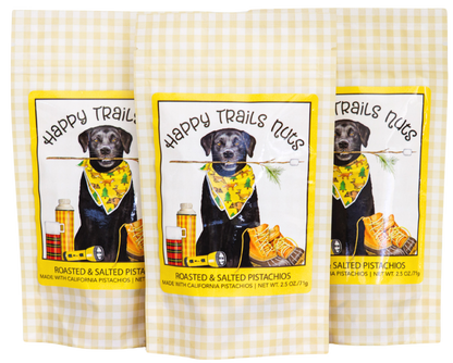Happy Trails Nuts - Roasted & Salted Pistachios 2.5 oz.