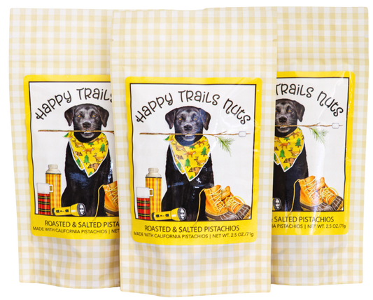 Happy Trails Nuts - Roasted & Salted Pistachios 2.5 oz.