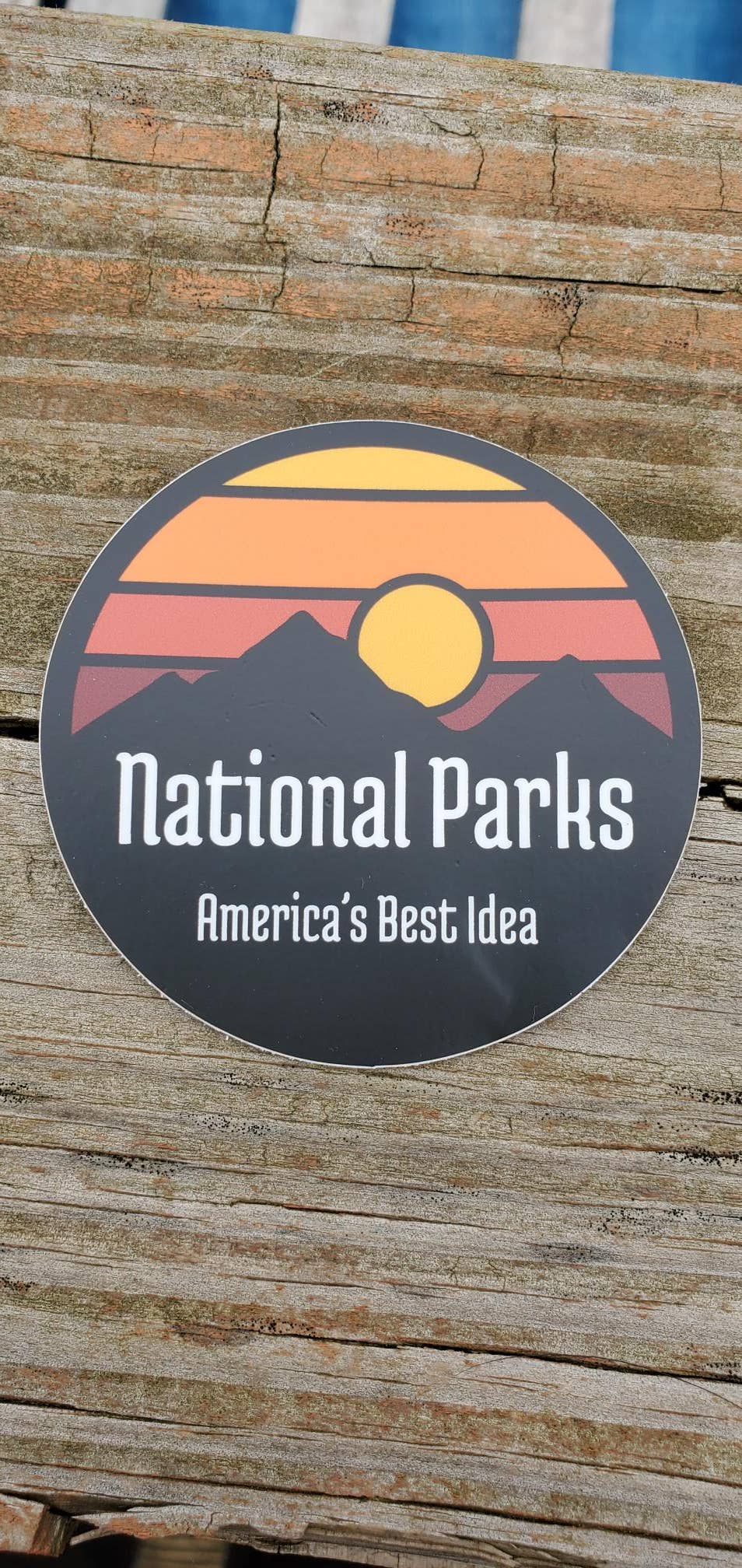 National Parks, America's Best Idea Round Sticker