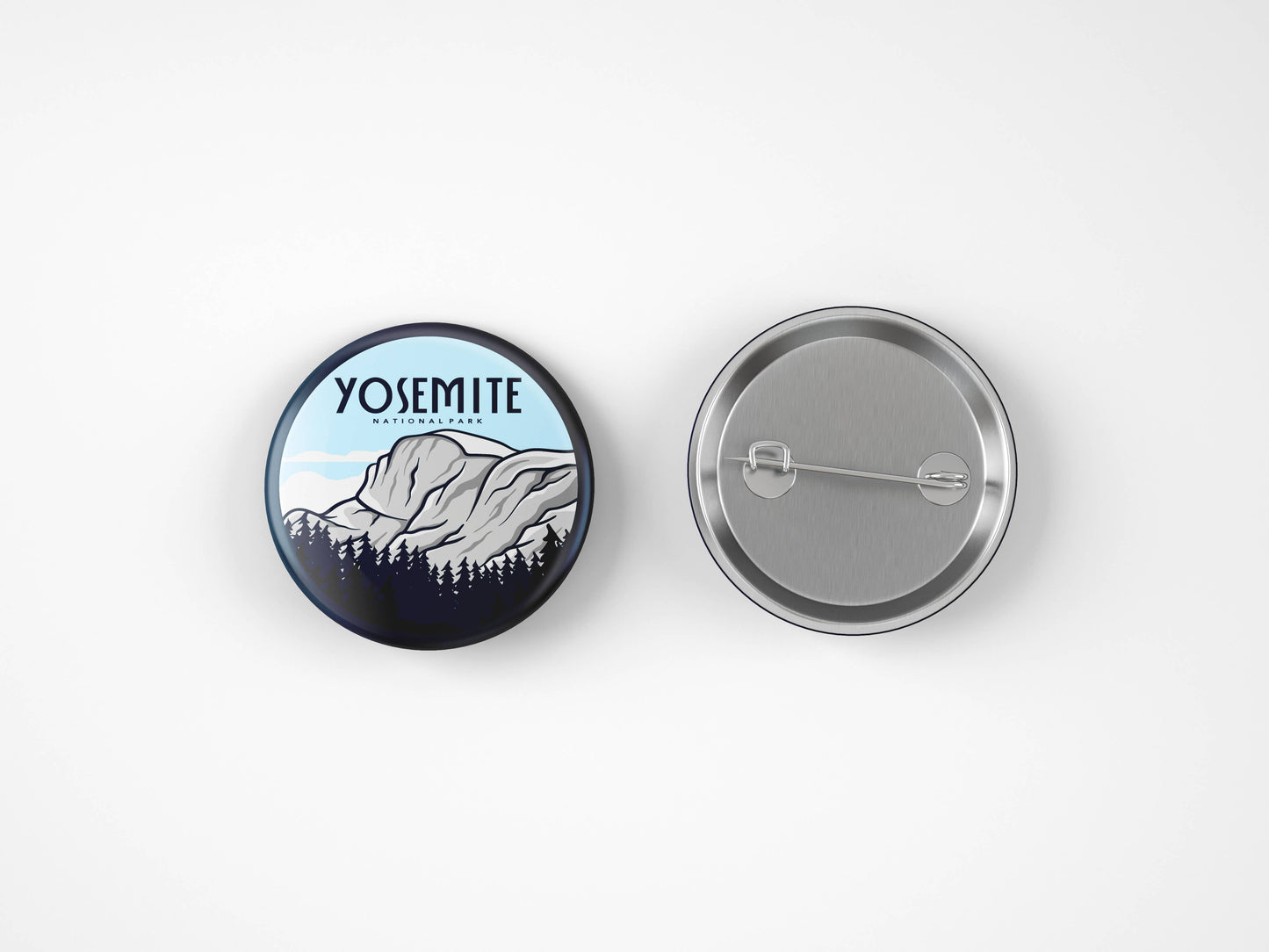 Yosemite National Park Button Pin: 1.5"