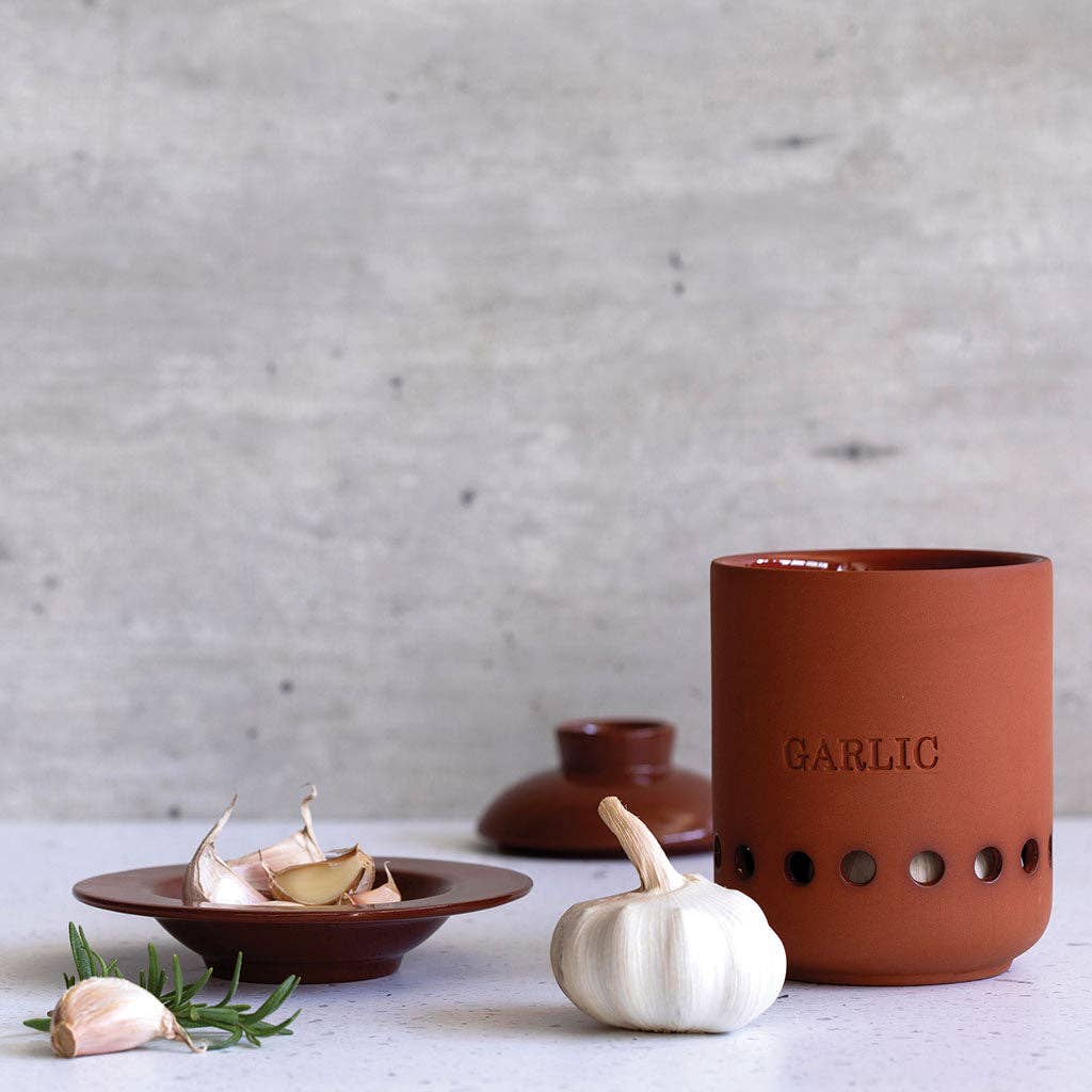 Garlic Keeper Terracotta Storage Container | Heads & Cloves