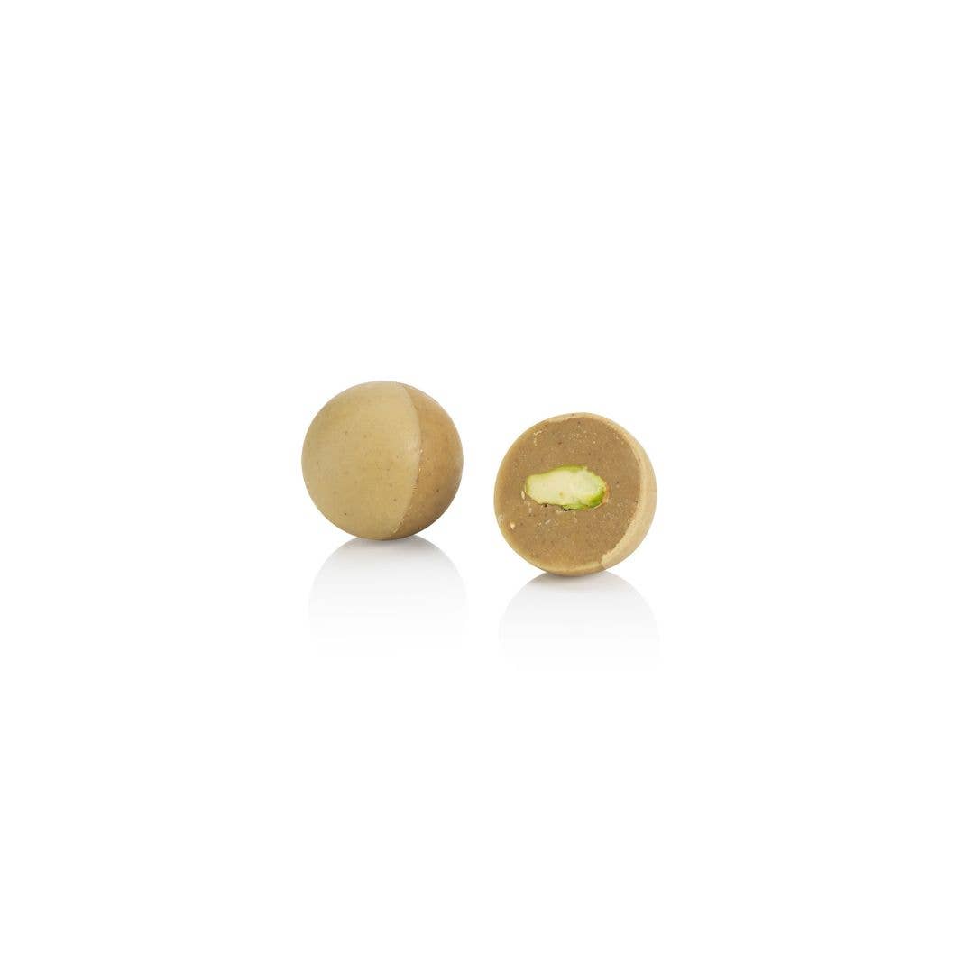 Salted Pistachio Crunchy Chocolate Pearls - Italian Gourmet
