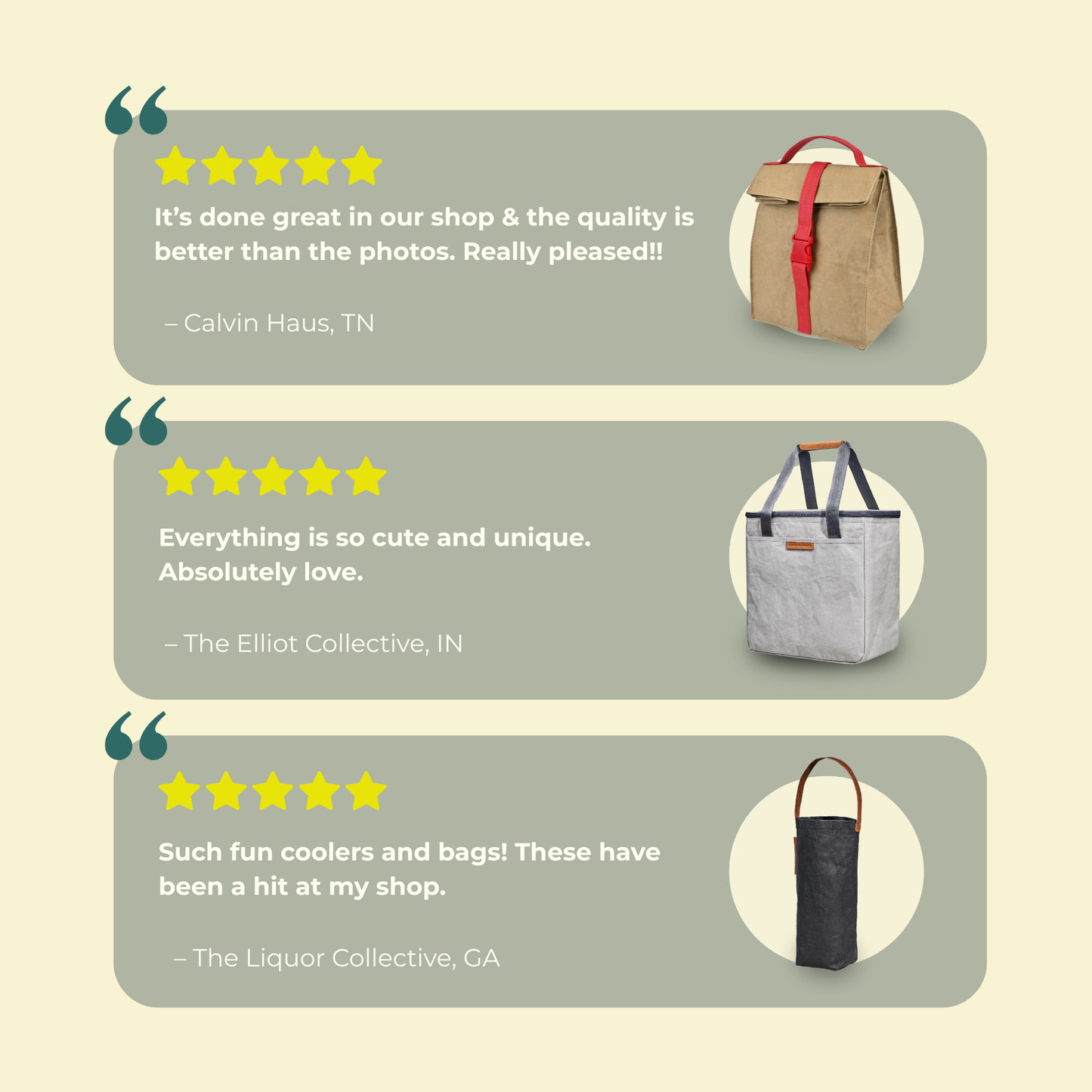 Pure Cord Shopper, Vegan Leather Tote Bag - SMALL CASE PACKS