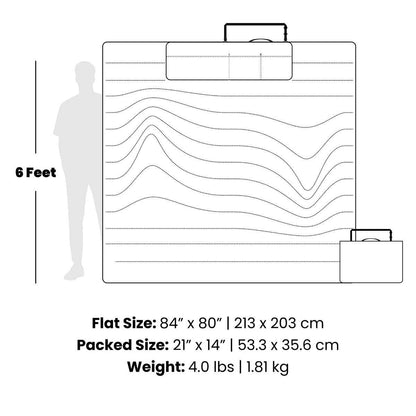 Stash Mat - Mocha Mini Stripes: Large