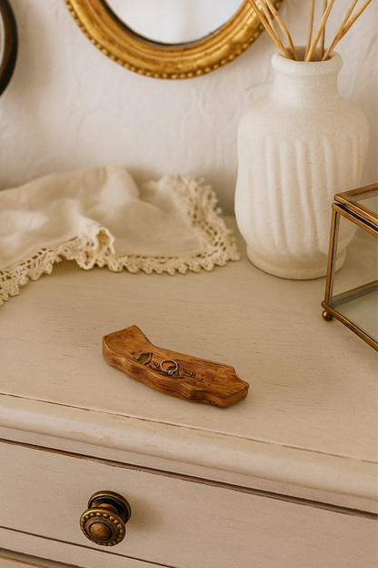 California Poppy Jewelry Tray - Mango Wood