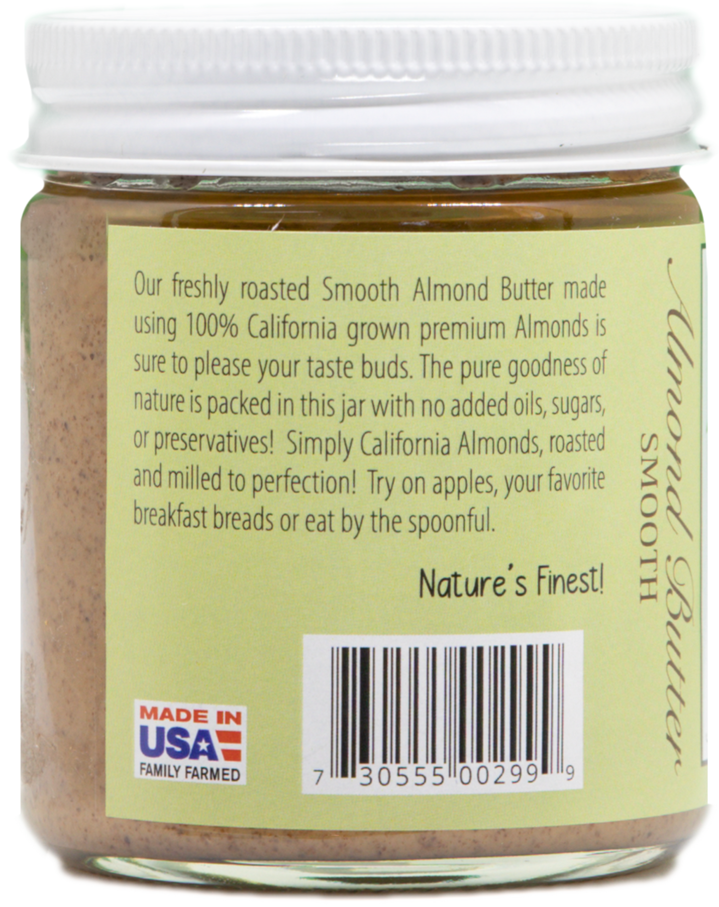 Amande, Almond Butter - Smooth 8 oz  No added Palm oils