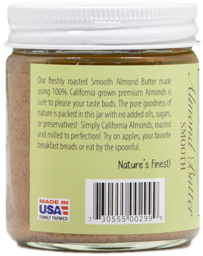 Amande, Almond Butter - Smooth 8 oz  No added Palm oils