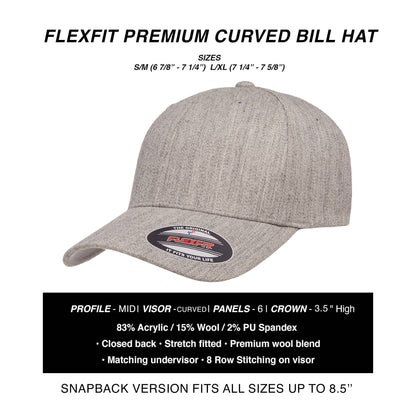 Bear and Mountain Hat: Snapback Flat / Black