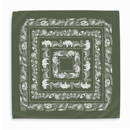 CA State Symbols Bandana