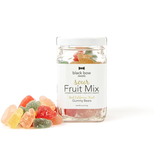 Sour Fruit Mix Gummy Bears | Organic, Vegan