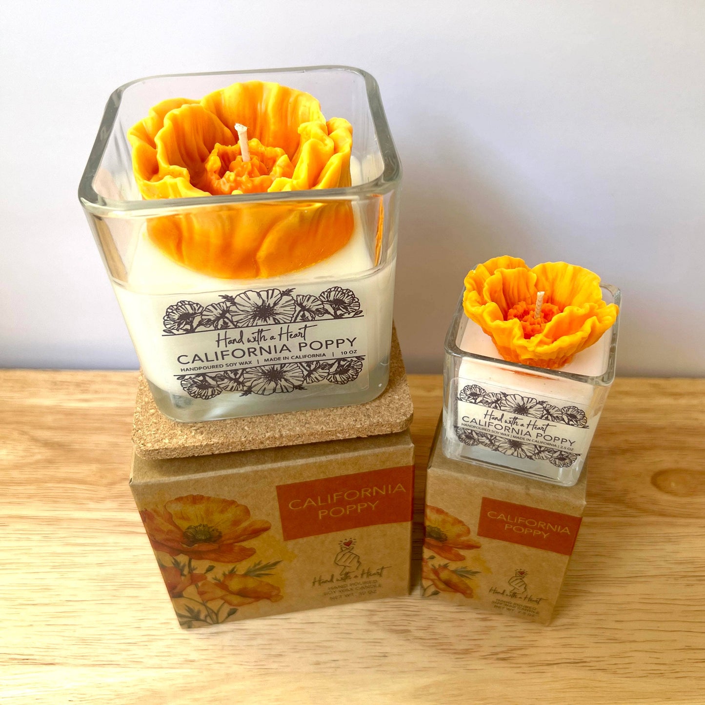 California Poppy Soy Wax Candle : 10 OZ