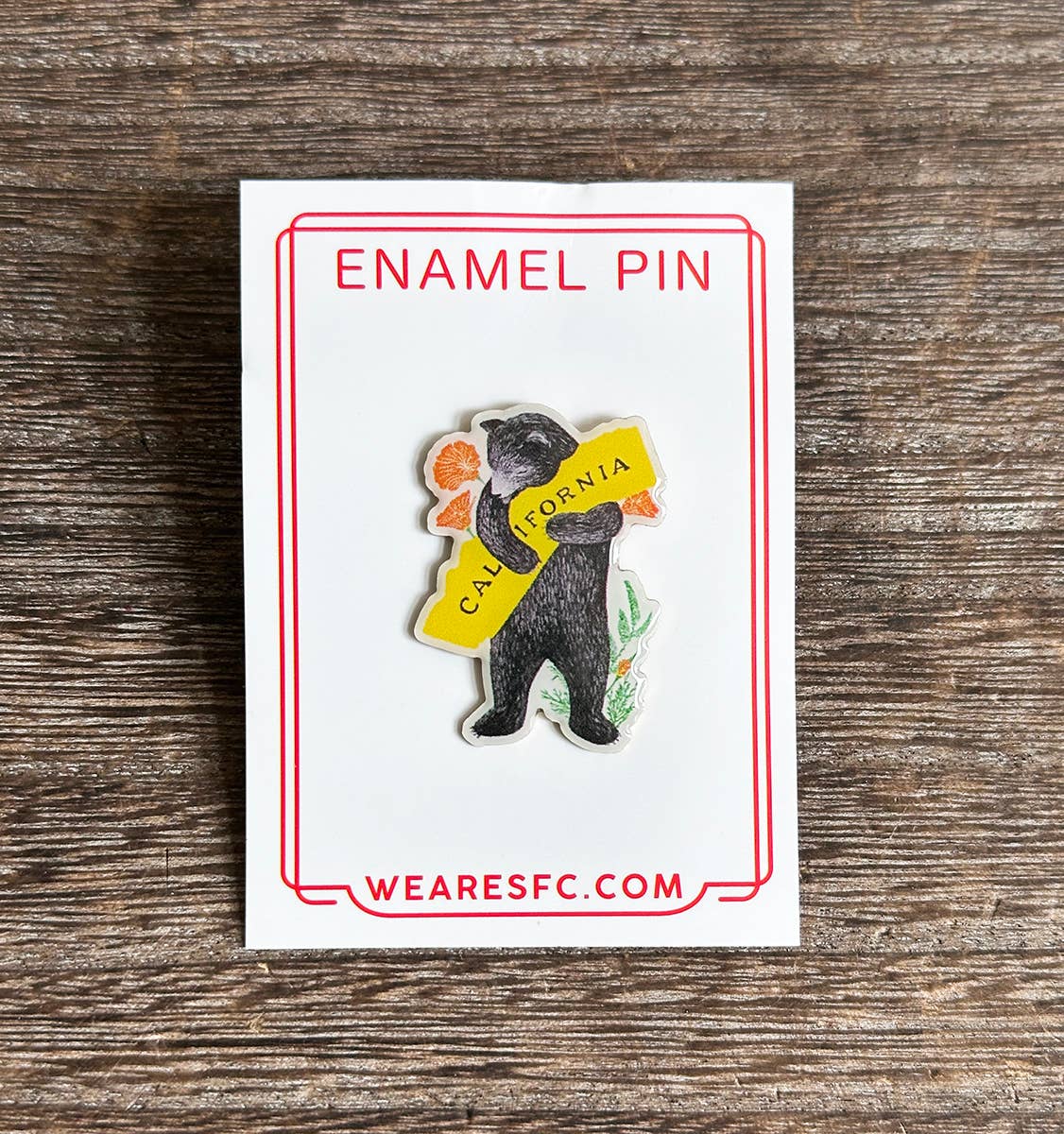 Bear Hug Lapel Pin