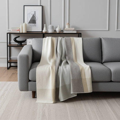 Alpaca Throw Blanket - Salt Flat: Throw     (45x70)