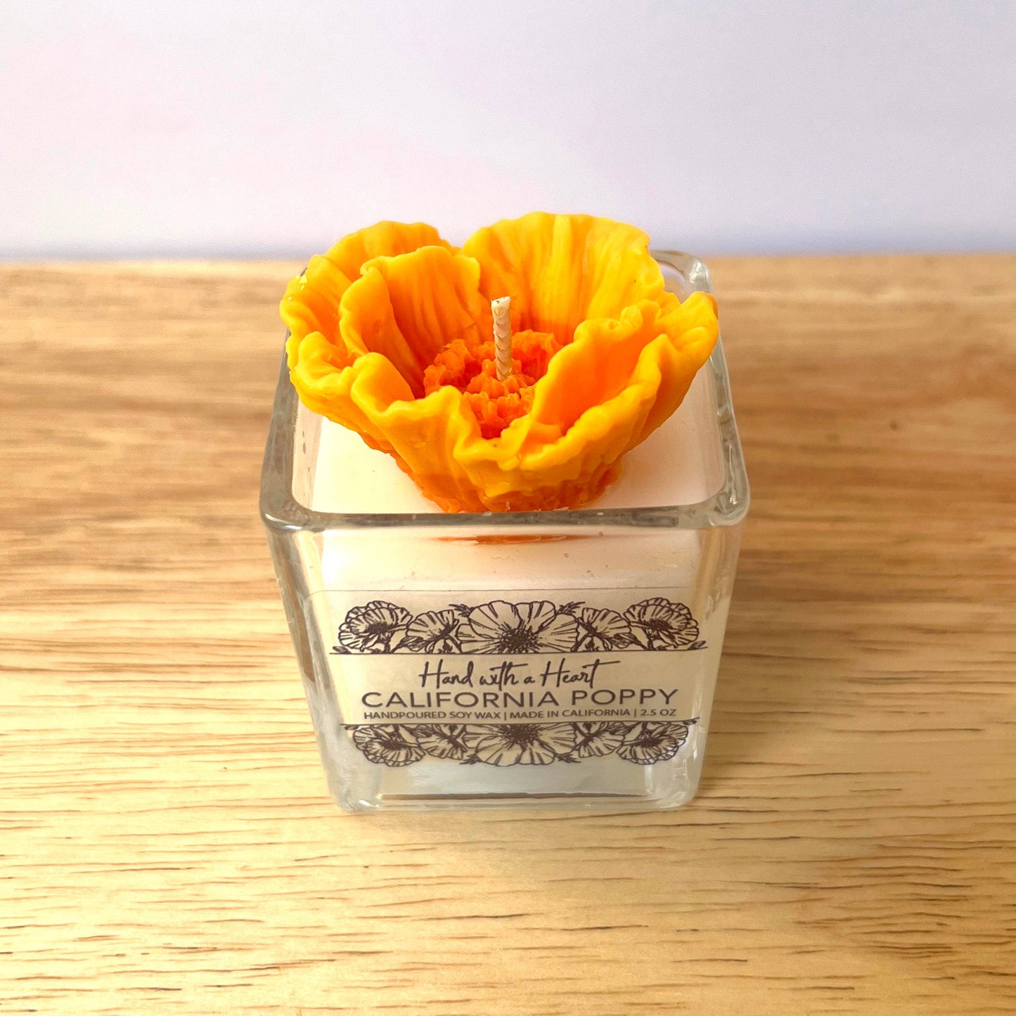 California Poppy Soy Wax Candle : 10 OZ